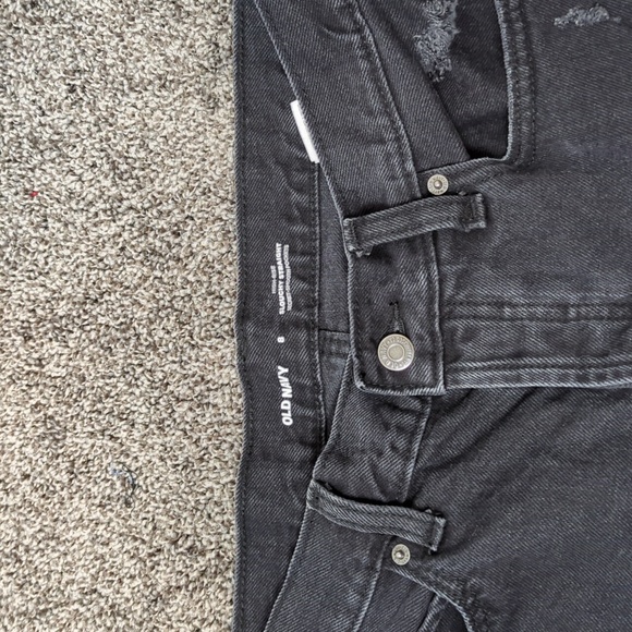 🆕 OLD NAVY Slouchy Secret Smooth Black Jeans / Sz 8 - Picture 4 of 6